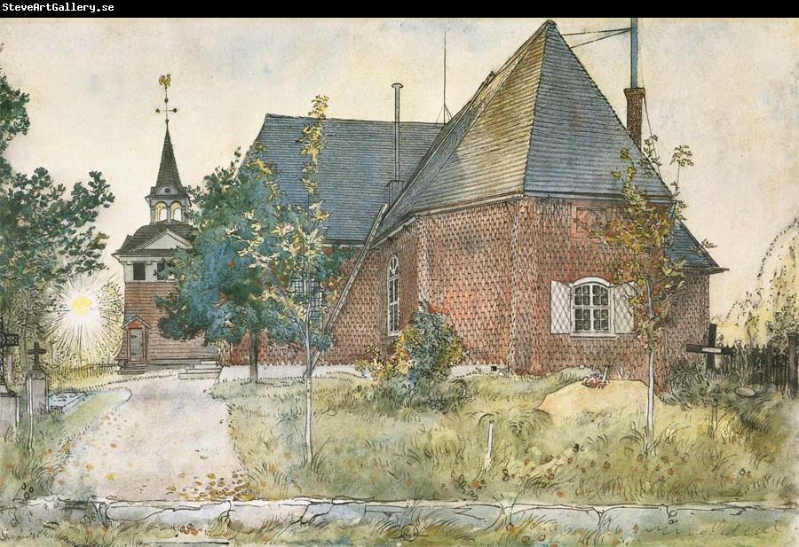 Carl Larsson The Old Church at Sundborn